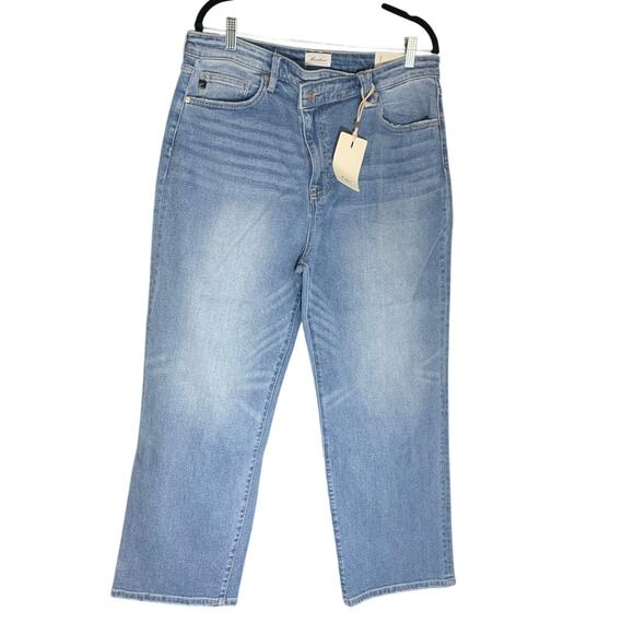 Kancan 90's Highrise Straight sz 15/30 New with Tags Cross over waist - Picture 1 of 8